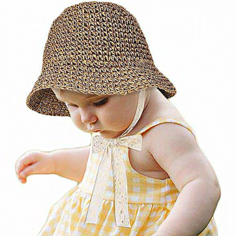 Girl Kids Wide Brim‎ Floppy Beach Sun Visor Hat
